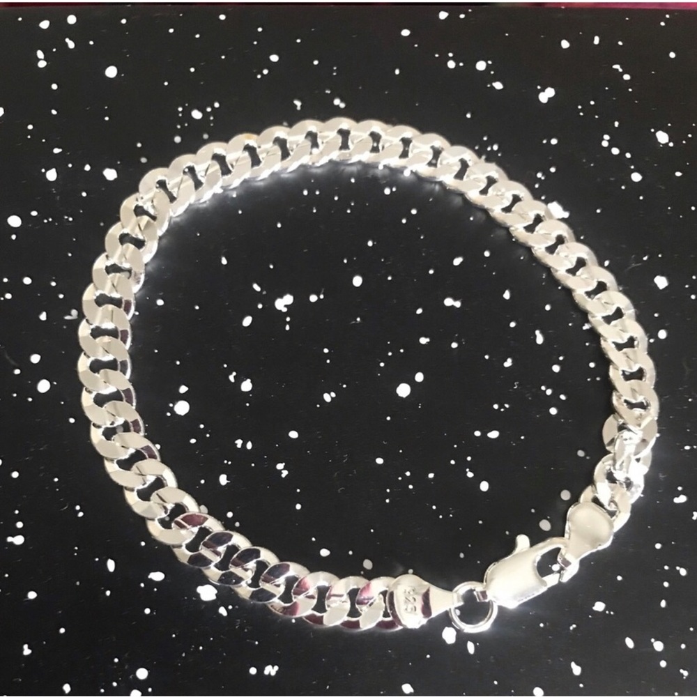 Sterling Silver Cuban Link Bracelet